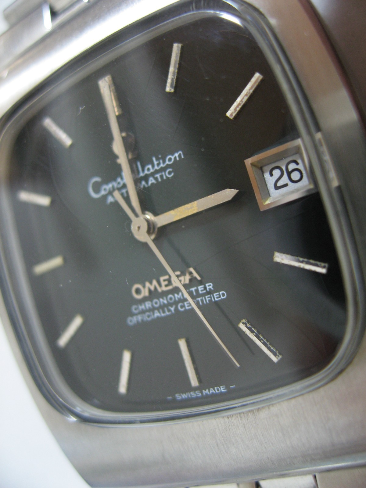 Vintage OMEGA Constellasion TV Auto 168.0059 Chronometer Cal.1011 Black Dial Men
