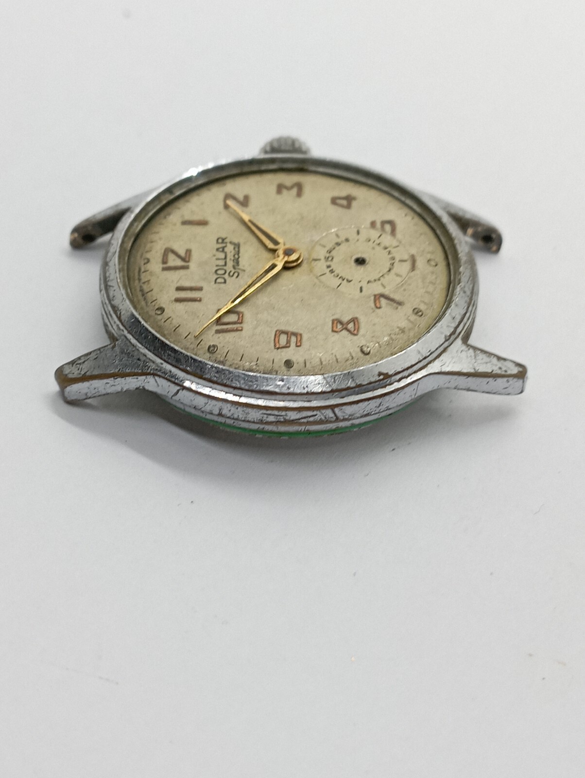 VINTAGE Dollar Special ANCRE 15 Jewels Cal. Cupillard 233 RARE working Well Stem