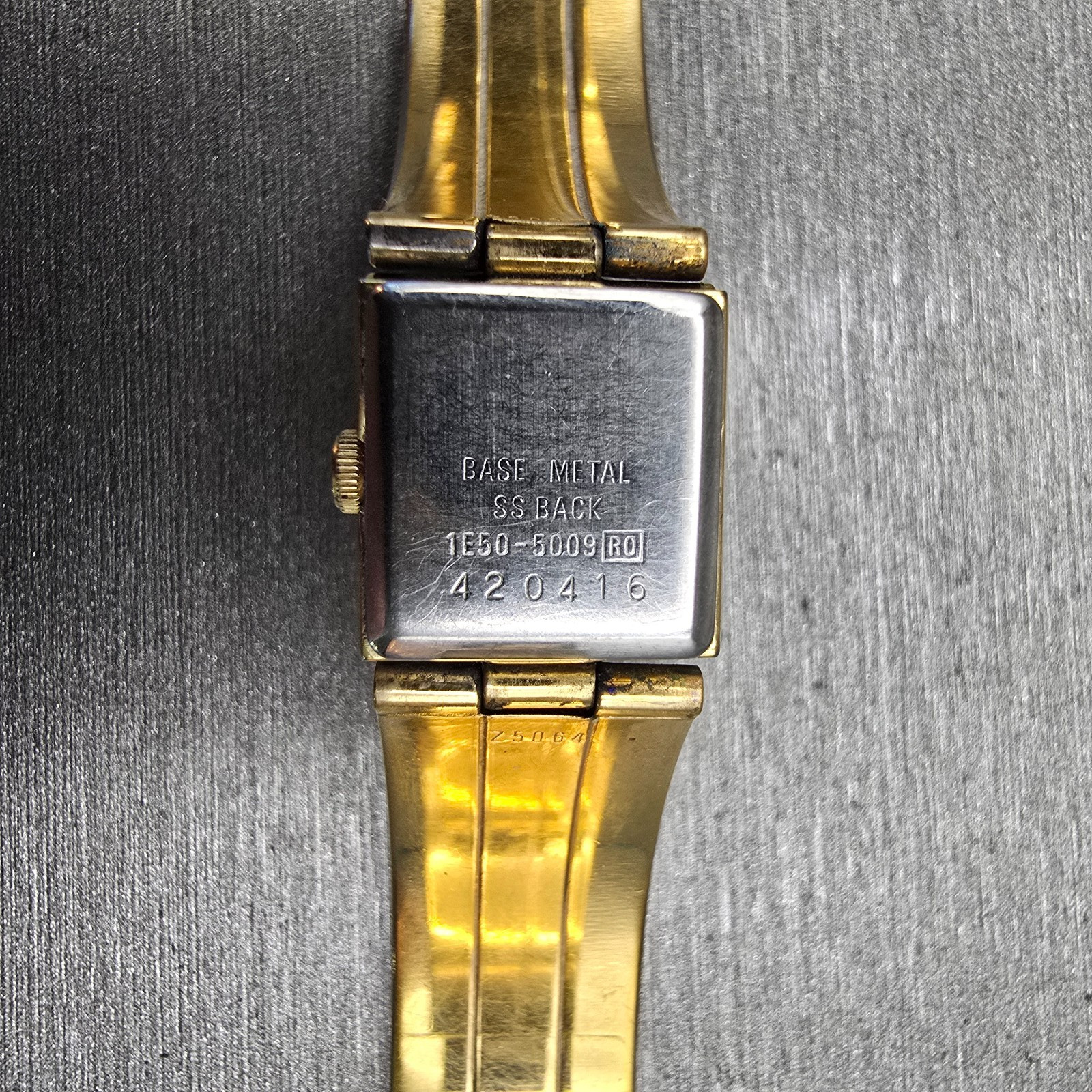 Seiko Lassale Watch Women 13mm Multi Tone Rectangle 1E50-5009 Vintage New Batt