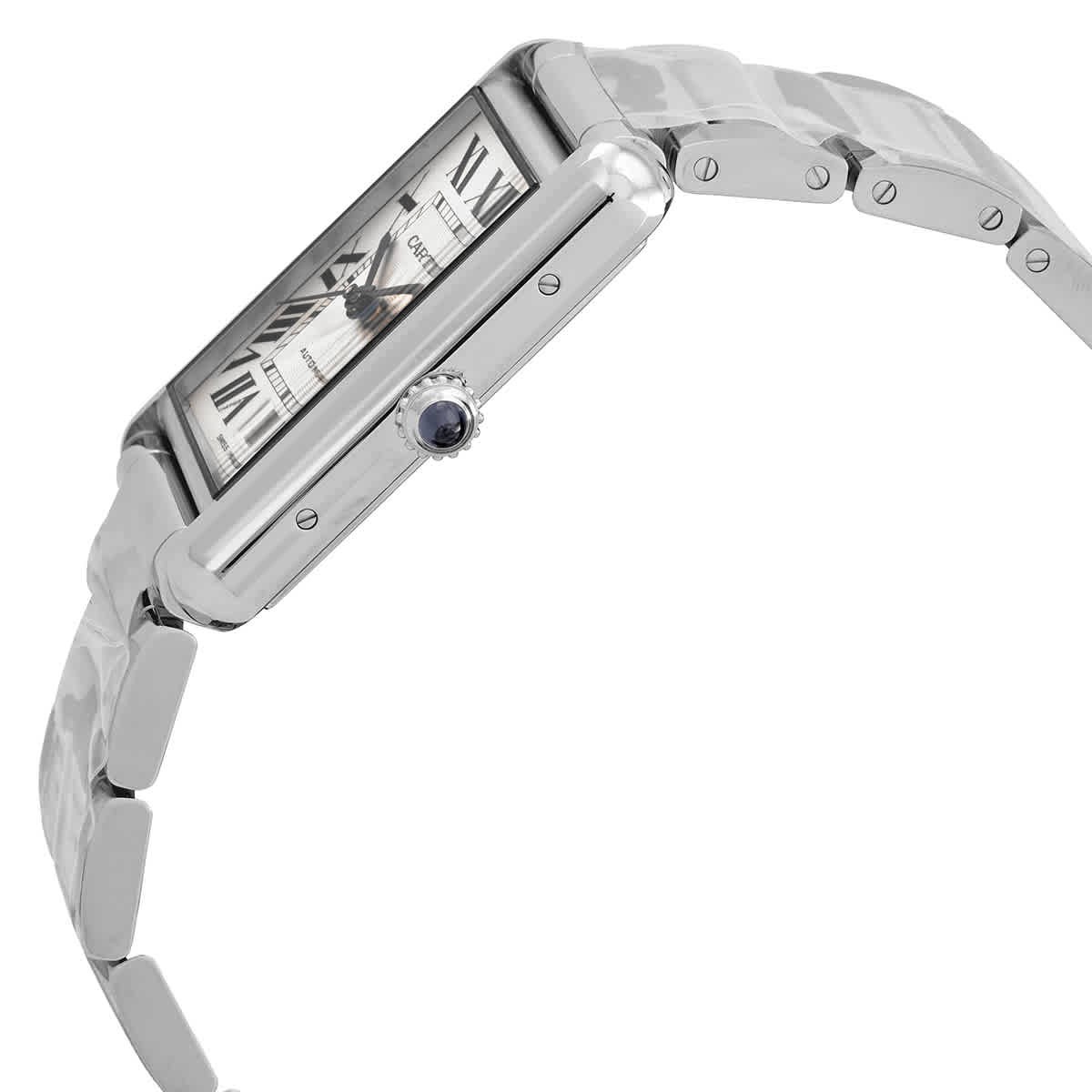 Cartier Tank Automatic Silver Dial Men’s Watch WSTA0053