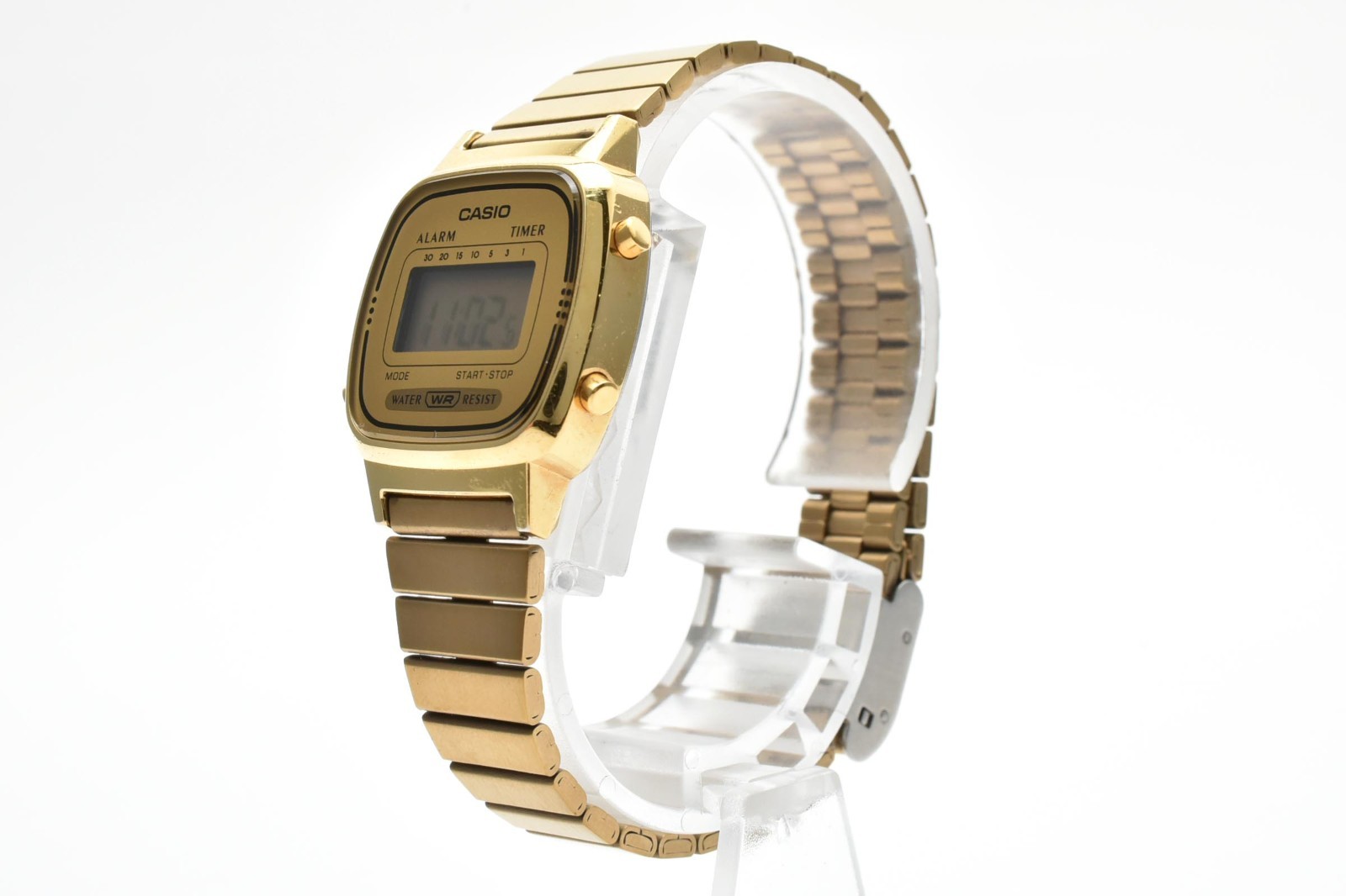 CASIO LA670W Women’s Digital Watch Silver Alarm Chronograph 23.9mm Tested JAPAN