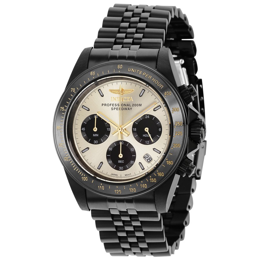 Invicta Speedway Chronograph Quartz Light Gold Dial Men’s Watch 36738