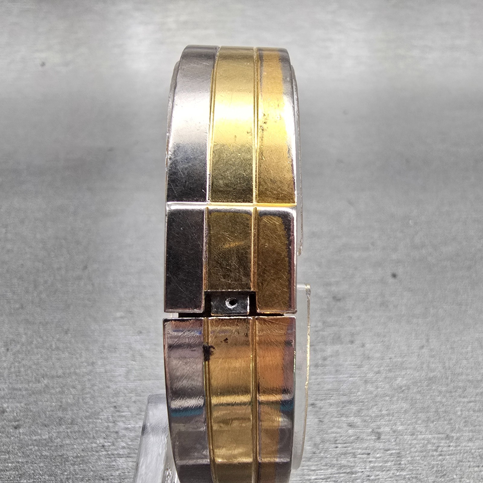 Seiko Lassale Watch Women 13mm Multi Tone Rectangle 1E50-5009 Vintage New Batt