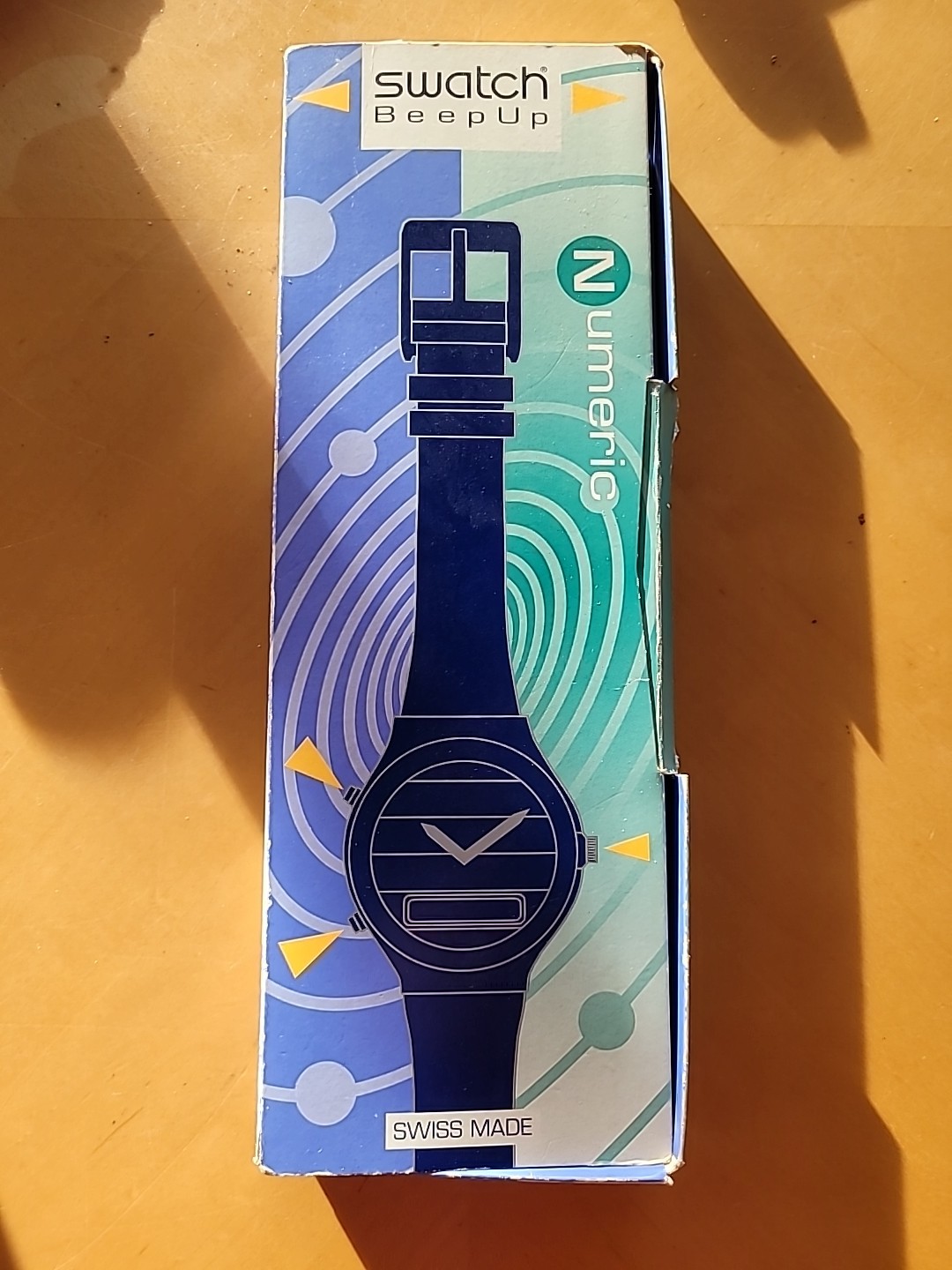SWATCH 1993 PAGER BEEP UP Numeric Beeper Watch W/ Original Box & phone #