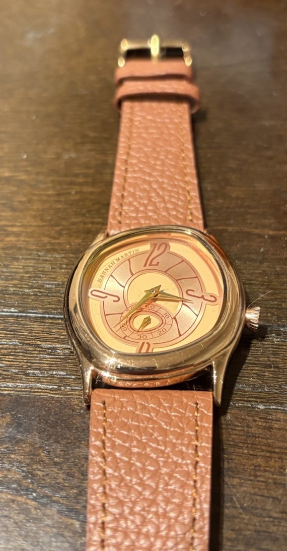 Hannah Martin 40mm Rose Gold Quartz Watch 7mm Thin Homage To Berneron Mirage