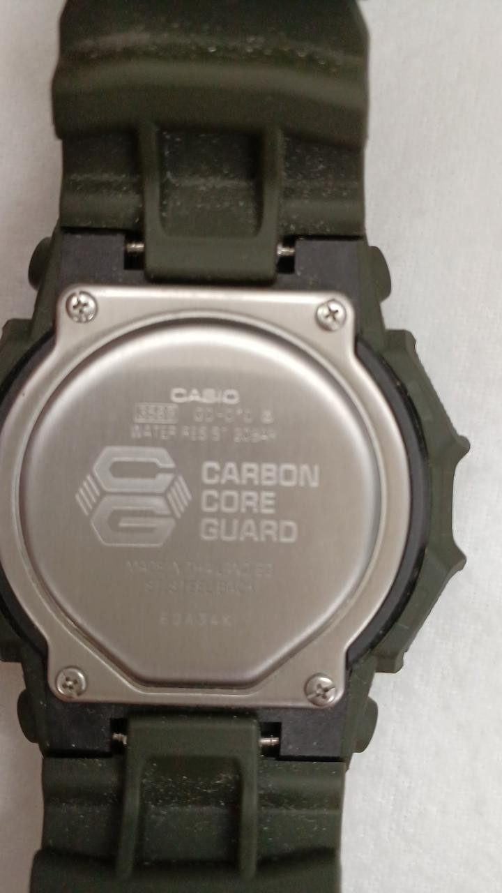 CASIO G-SHOCK GD-010-3JF Khaki Green Digital 10-Year Battery Carbon Core Guard