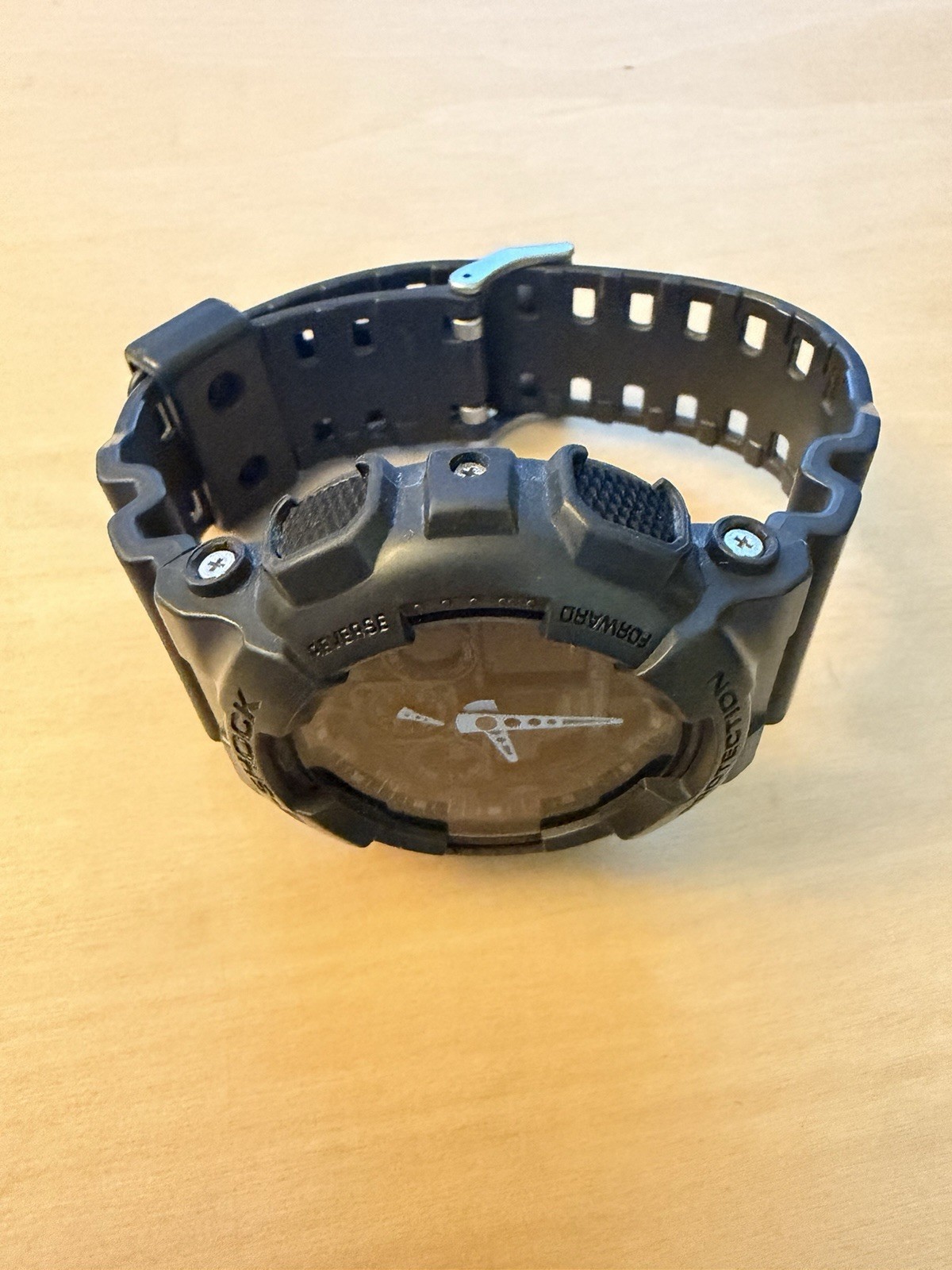 Casio G-Shock GA-100C Module 5081 Ana-Digi Watch Blue Hands Tested