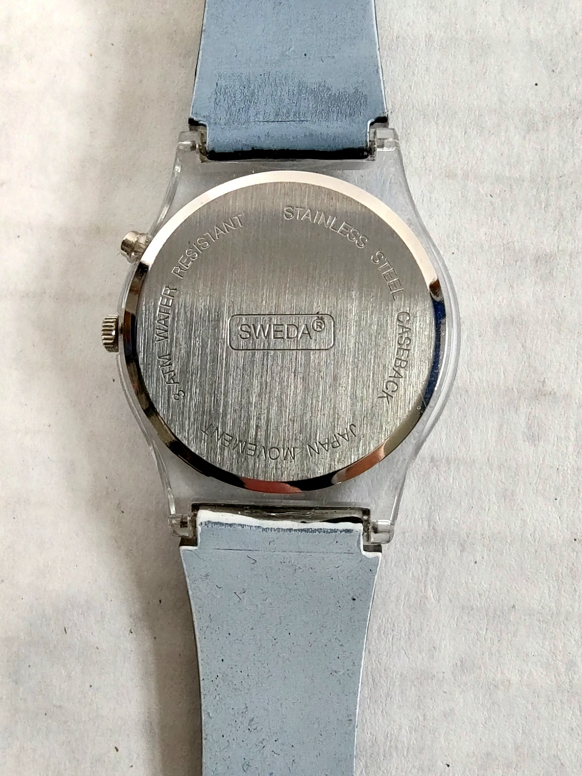 Volkswagen VW Watch Sweda Rubber Wrist Band Plastic Non Working Selling AS IS