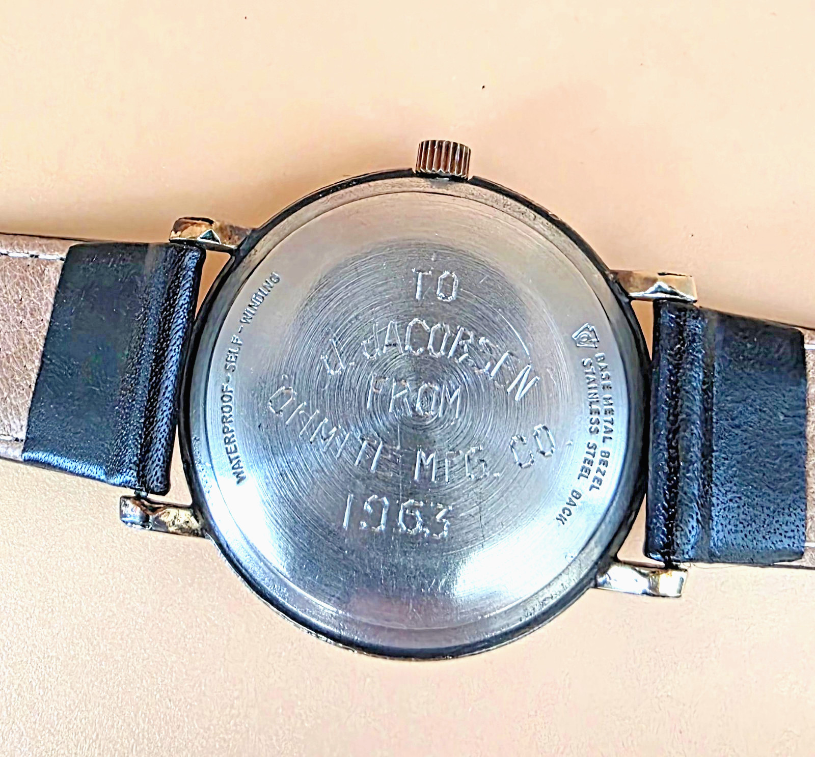 Vintage 1961 Men’s LORD ELGIN 25 Jewel Self-winding 10K GF Bezel Swiss Watch Box