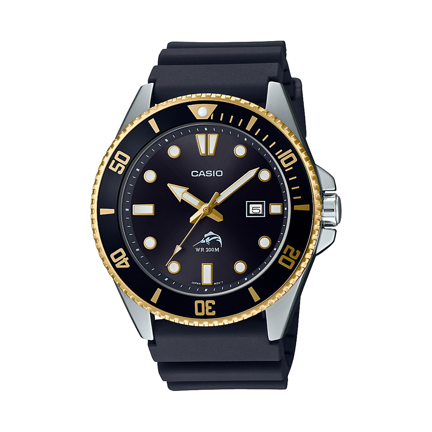 Casio Men’s Quartz Rotary Bezel Date Indicator Screw Down 46mm Watch MDV106G-1AV