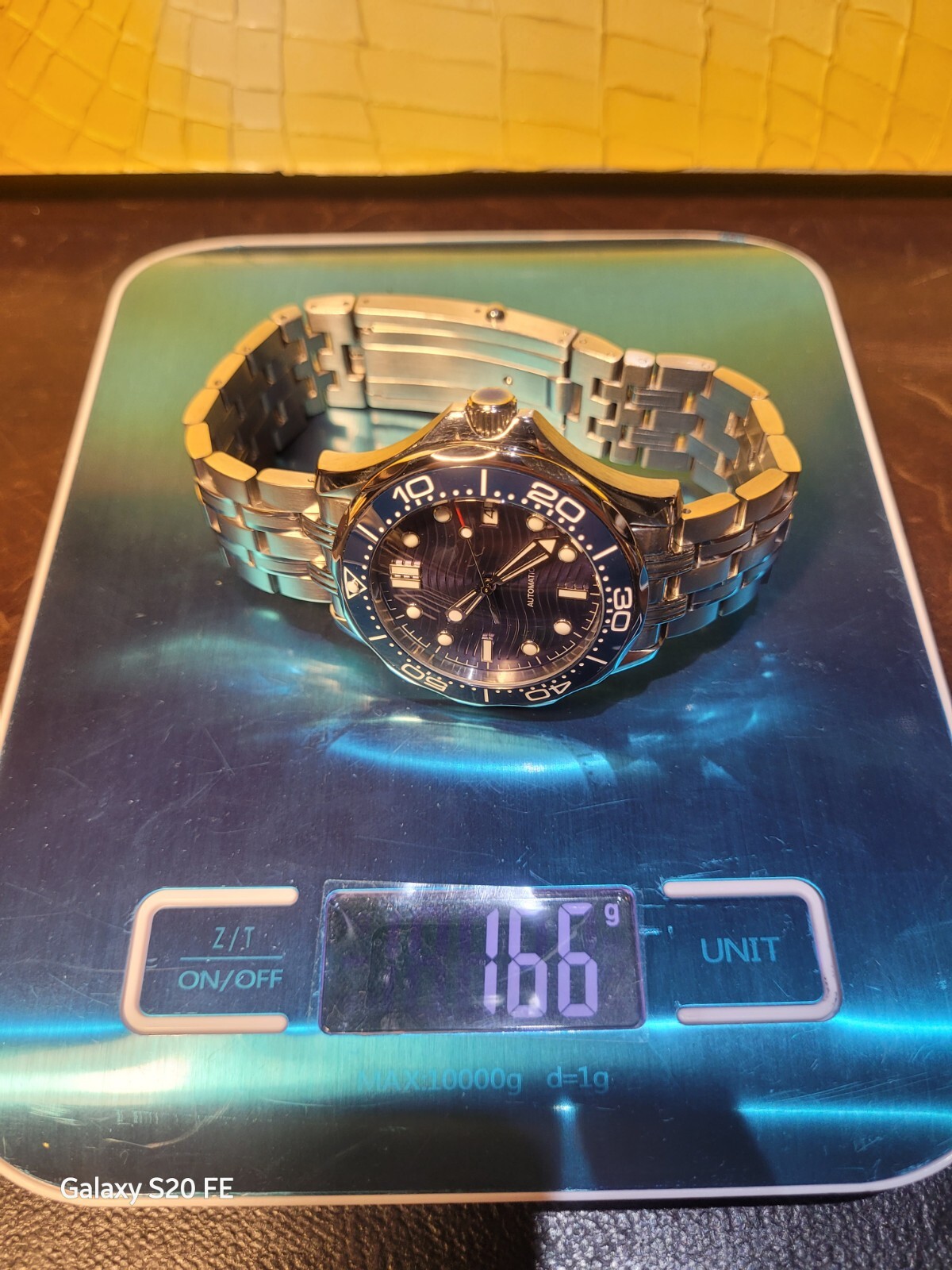 New Automatic Divers Watch BLUE Wave Ceramic Sapphire 100m Screw Crown