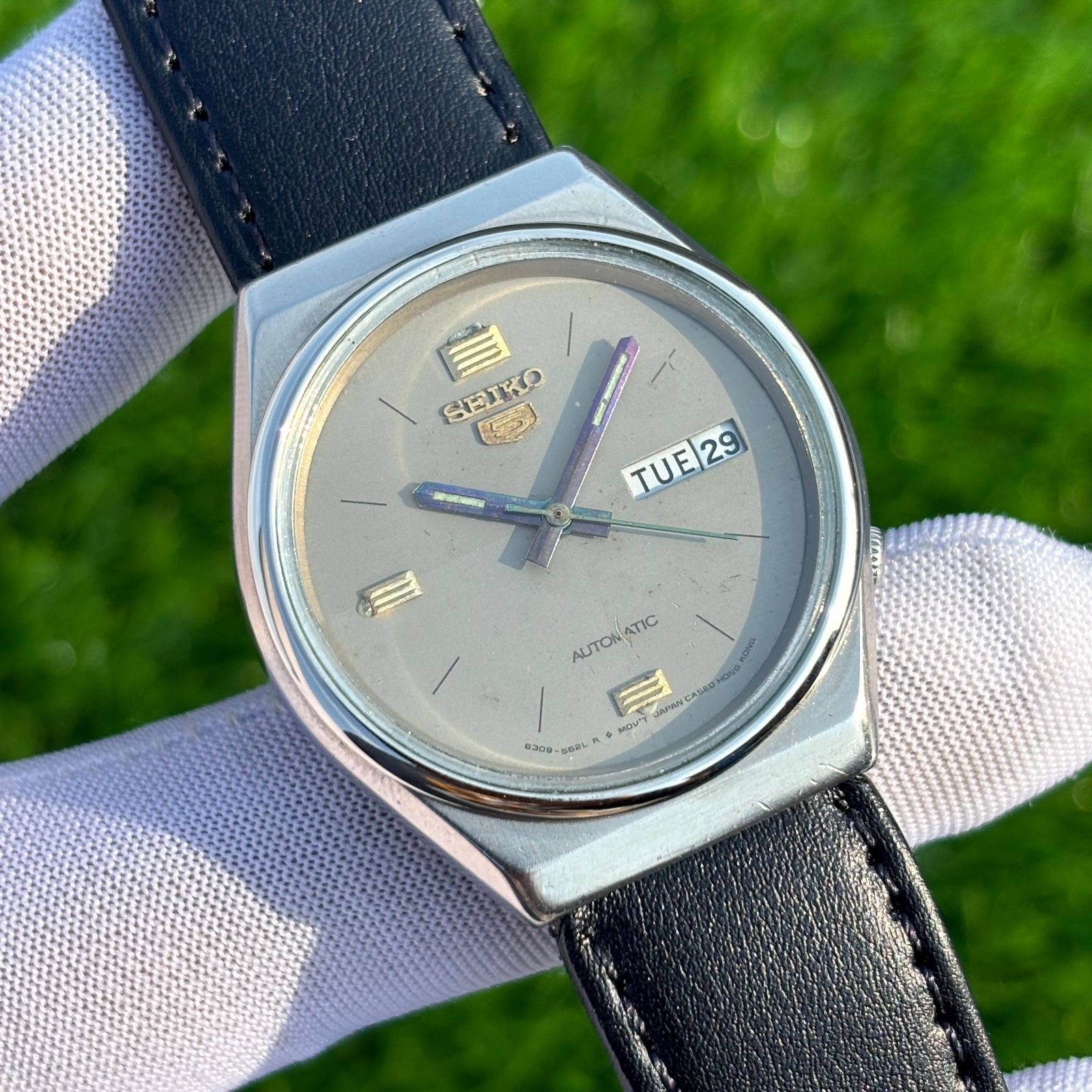 Vintage Seiko 5 Dress Formal Automatic Japan Made Men’s Watch 6309-8830