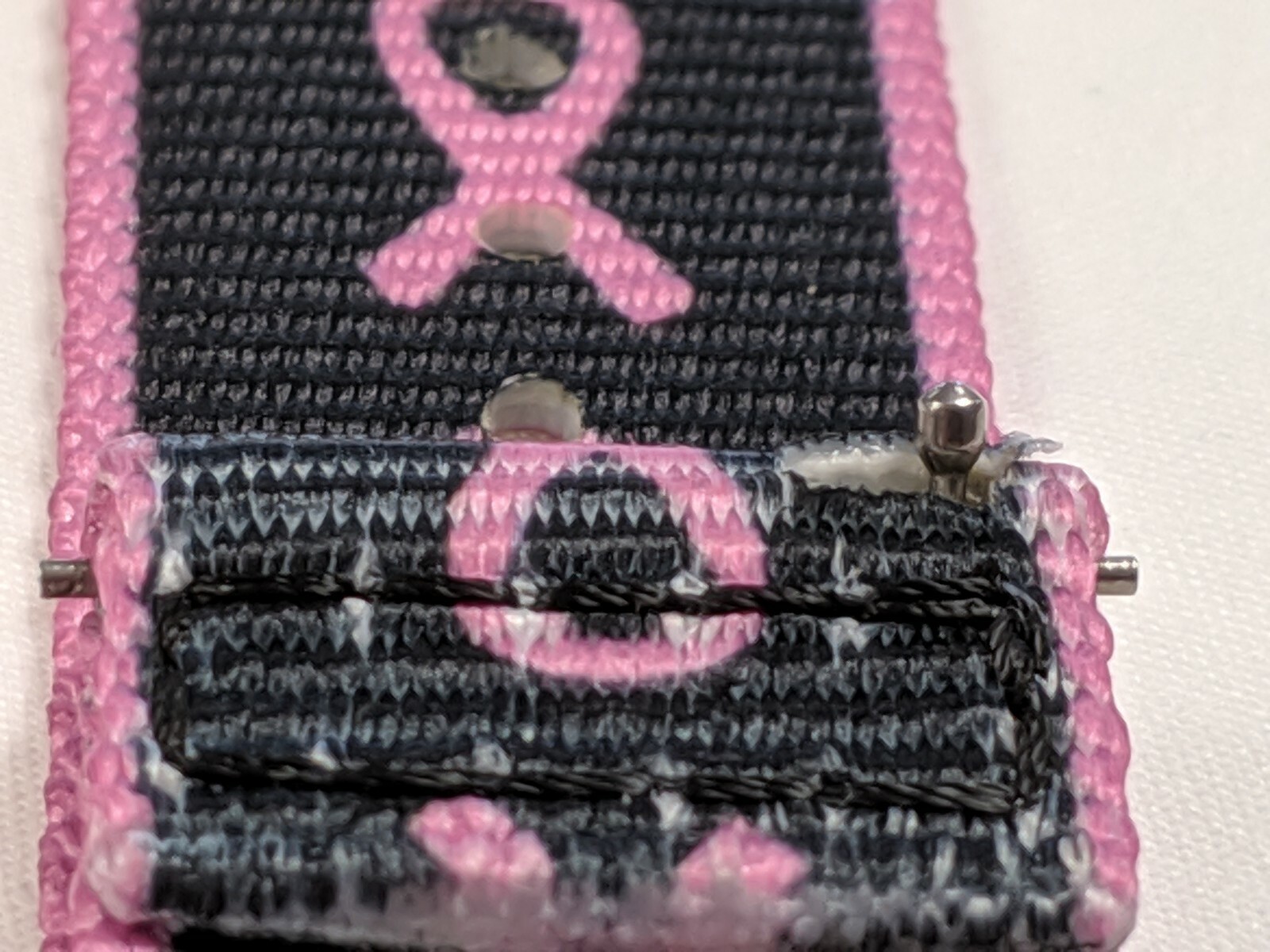 Pink Ribbon Breast Cancer Awareness Watch Strap 20mm Easy To Snap In!