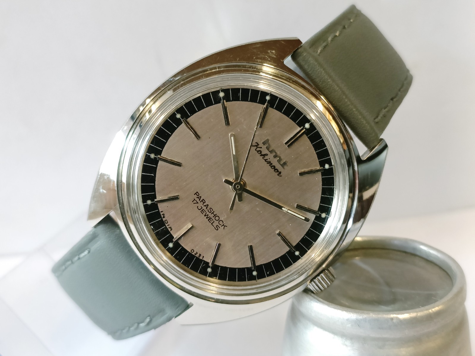 HMT KOHINOOR 17J WINDING PATINA DIAL 0231 INDIA MEN’S WORKING CONDITION