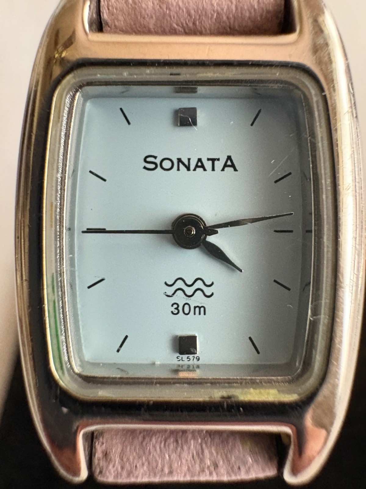 Ladies Working Titan Fashion Quartz Blue Dial Watch India with NEW Battery #149
