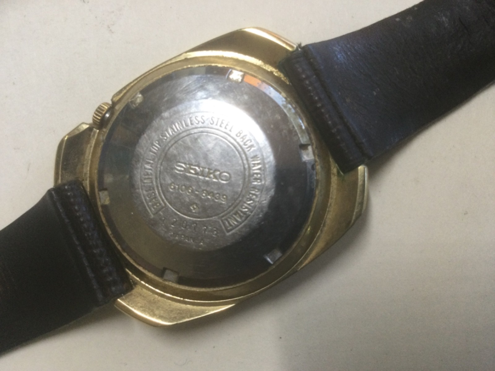 ⛑️⛑️Super Rare Vintage Burgundy Seiko DX Automatic Men Watch Day/Date 70s⛑️⛑️