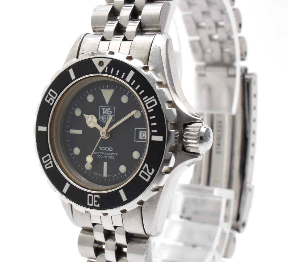 TAG HEUER 980.008N Vintage Quartz 200m Women’s Watch BlackDial