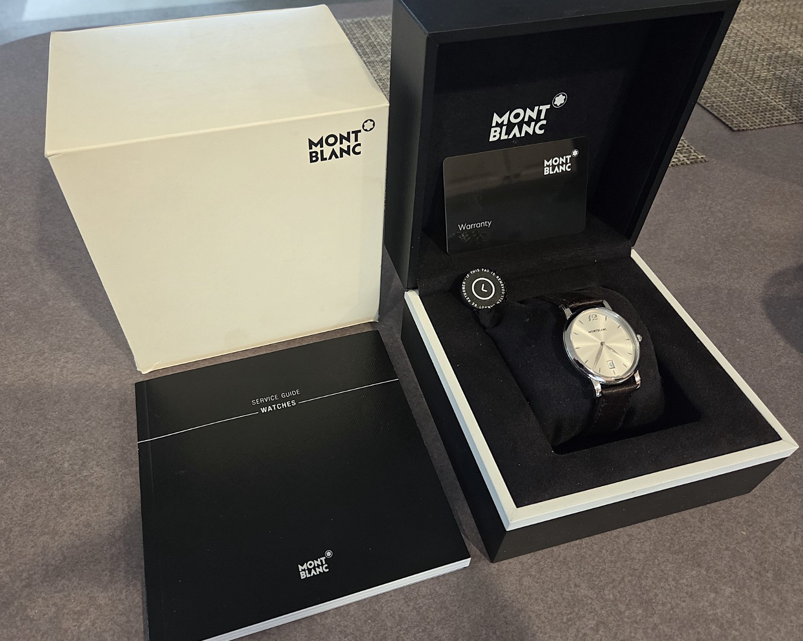 MontBlanc Star Silver Dial Men’s Watch – New in box