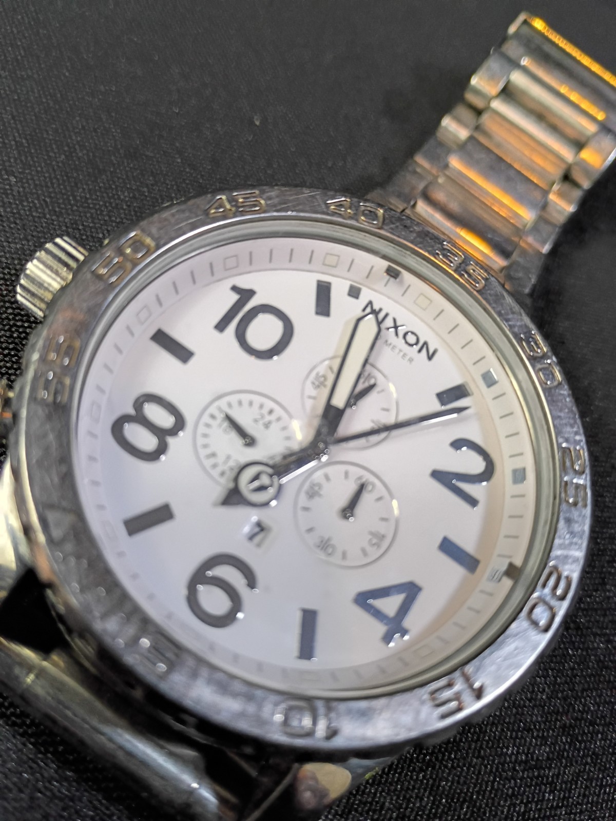 Nixon The 51-30 Chrono Men’s Quartz Chronograph Date 51mm Silver Bracelet