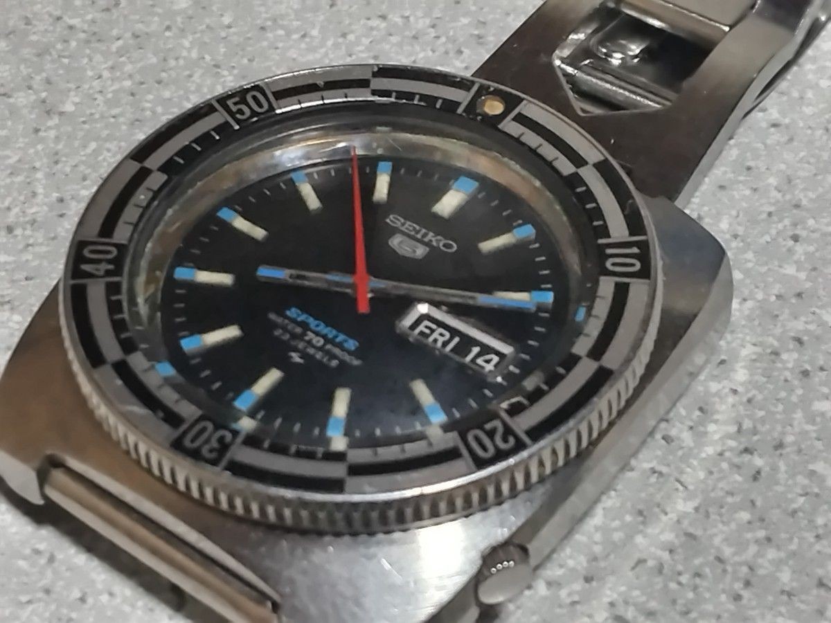 Seiko 5126-8130 5 Sports Original Automatic Vintage Watch Working Japan