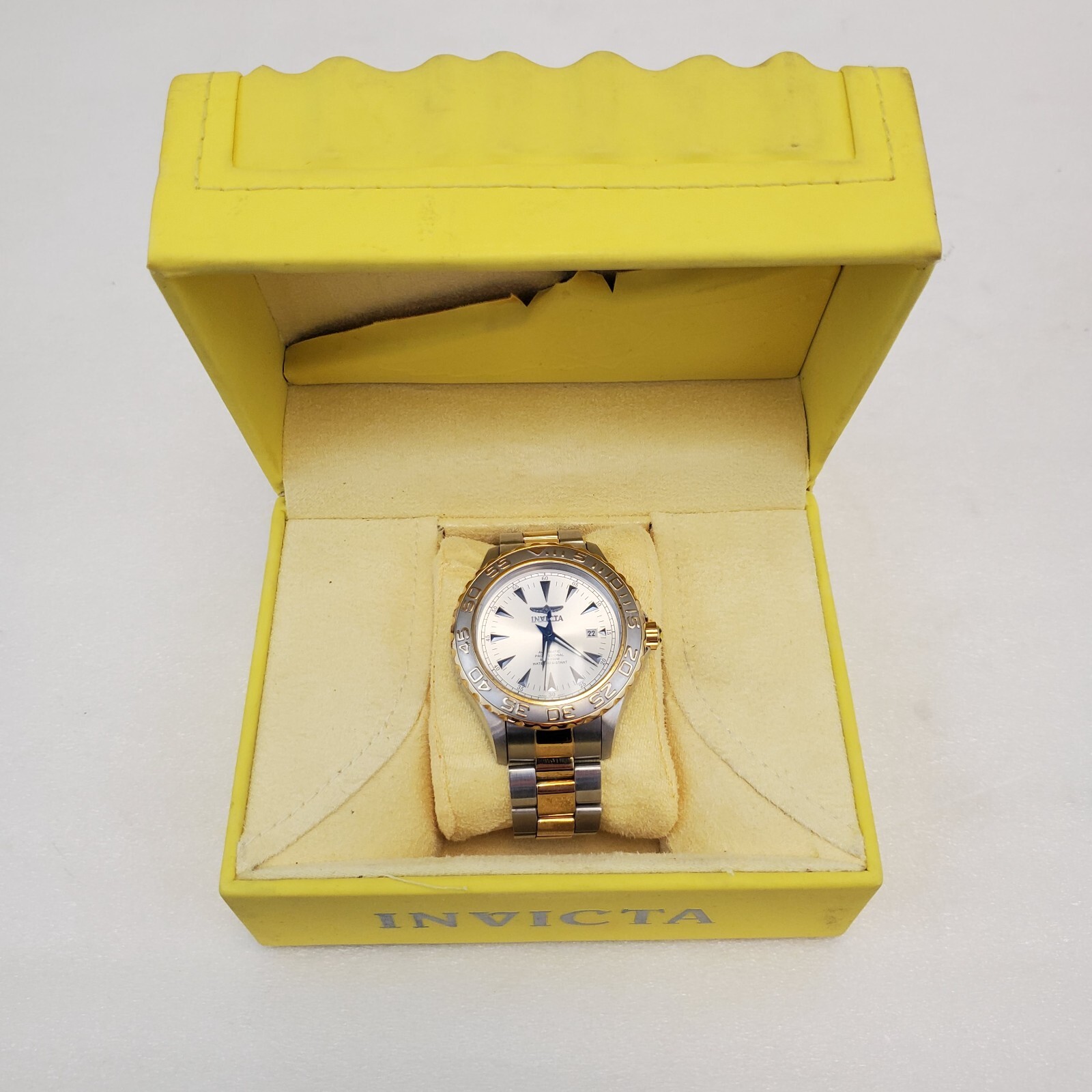 Invicta Pro Diver Automatic Watch Stainless Steel Gold Silver 46.5mm 2307