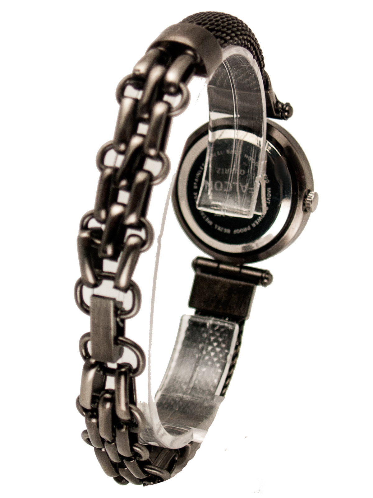 FALCON:WOMEN’S STAINLESS STEEL ANTIQUE BRONZE METAL BRACELET ANALOG WATCH