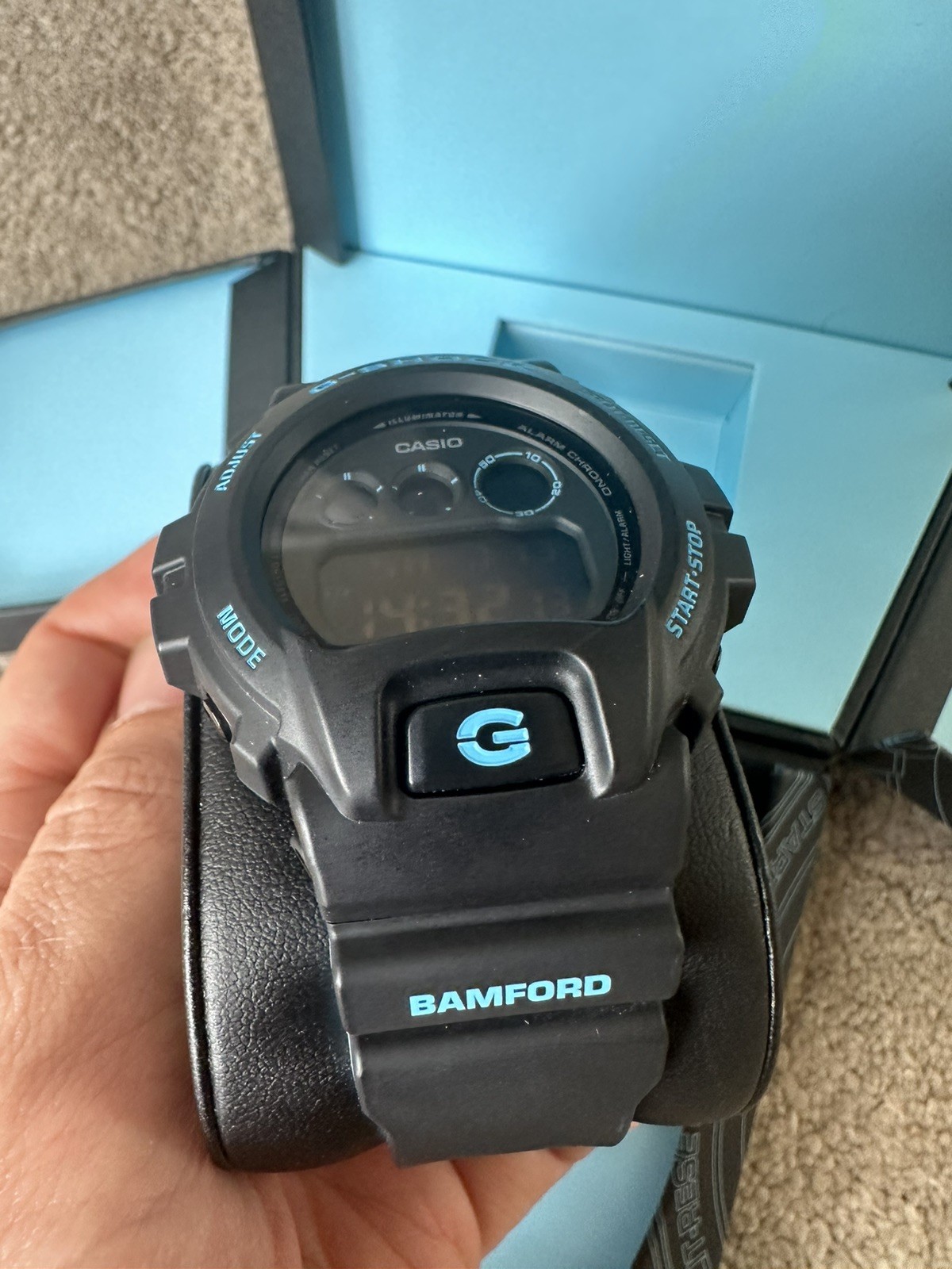 Casio G-Shock x Bamford Signature Blue Limited Edition Men’s Watch DW-6900BWD-1