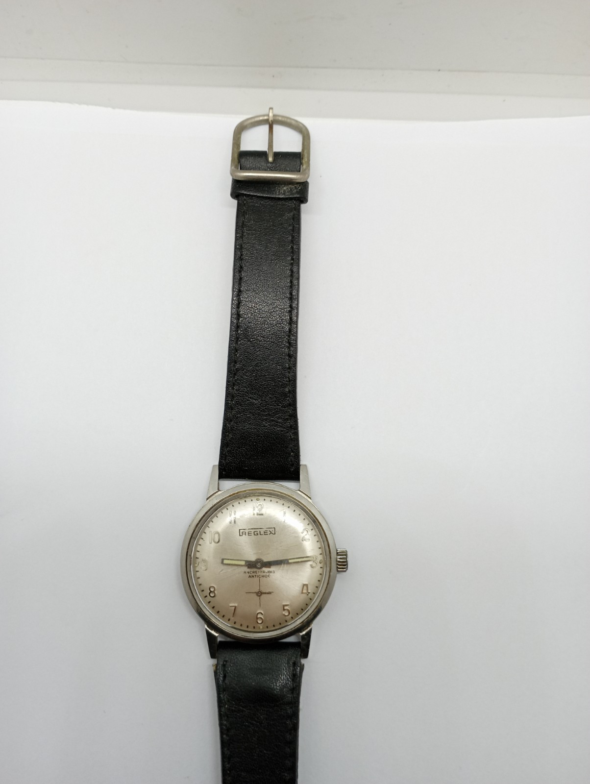 Vintage REGLEX ANCRE Cal. Cupillard 233-60 Watch Working Well ALL S. STEEL