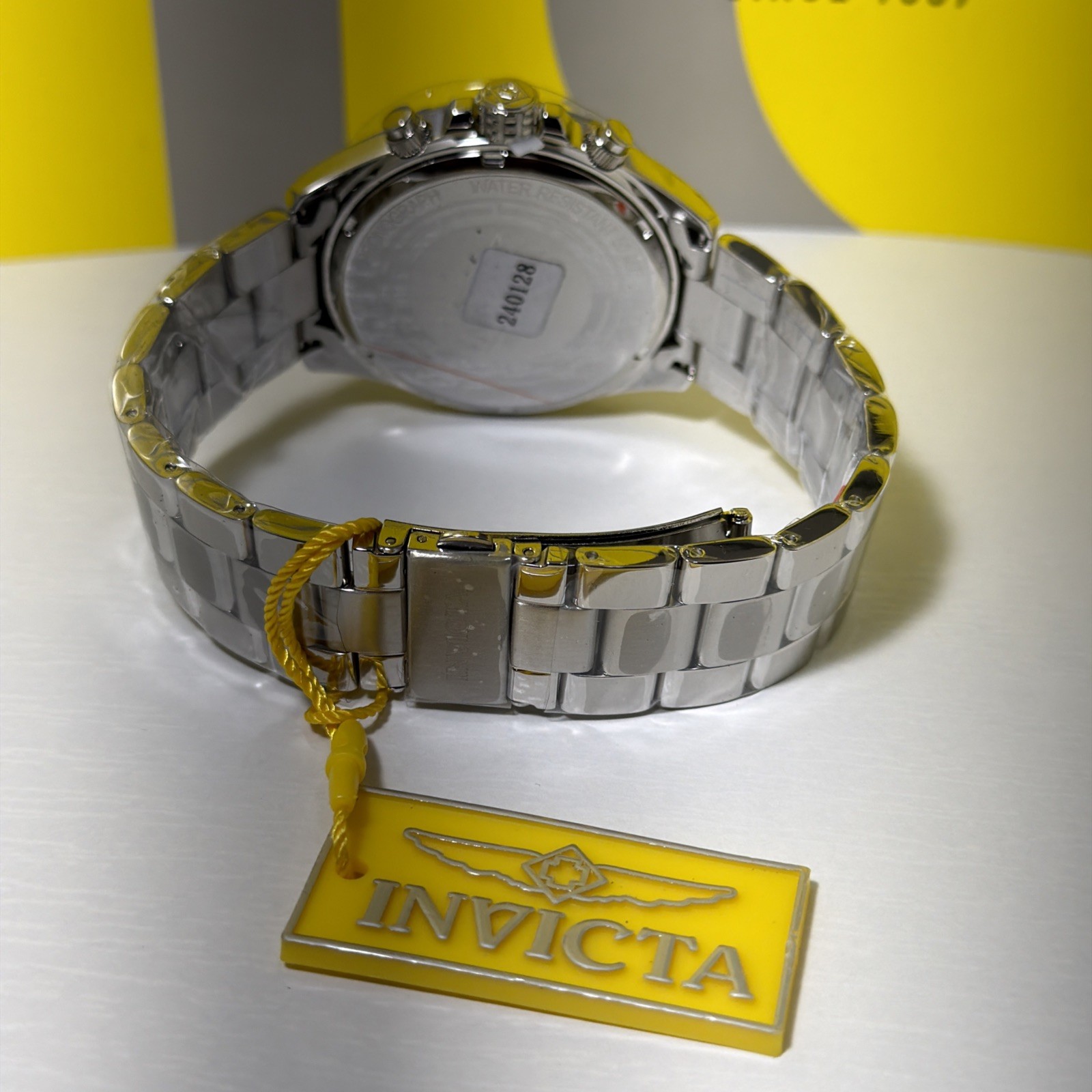 Invicta Speedway Men’s 44mm Chrono Watch StainlessSteel, W/Hard Case & Soft Case