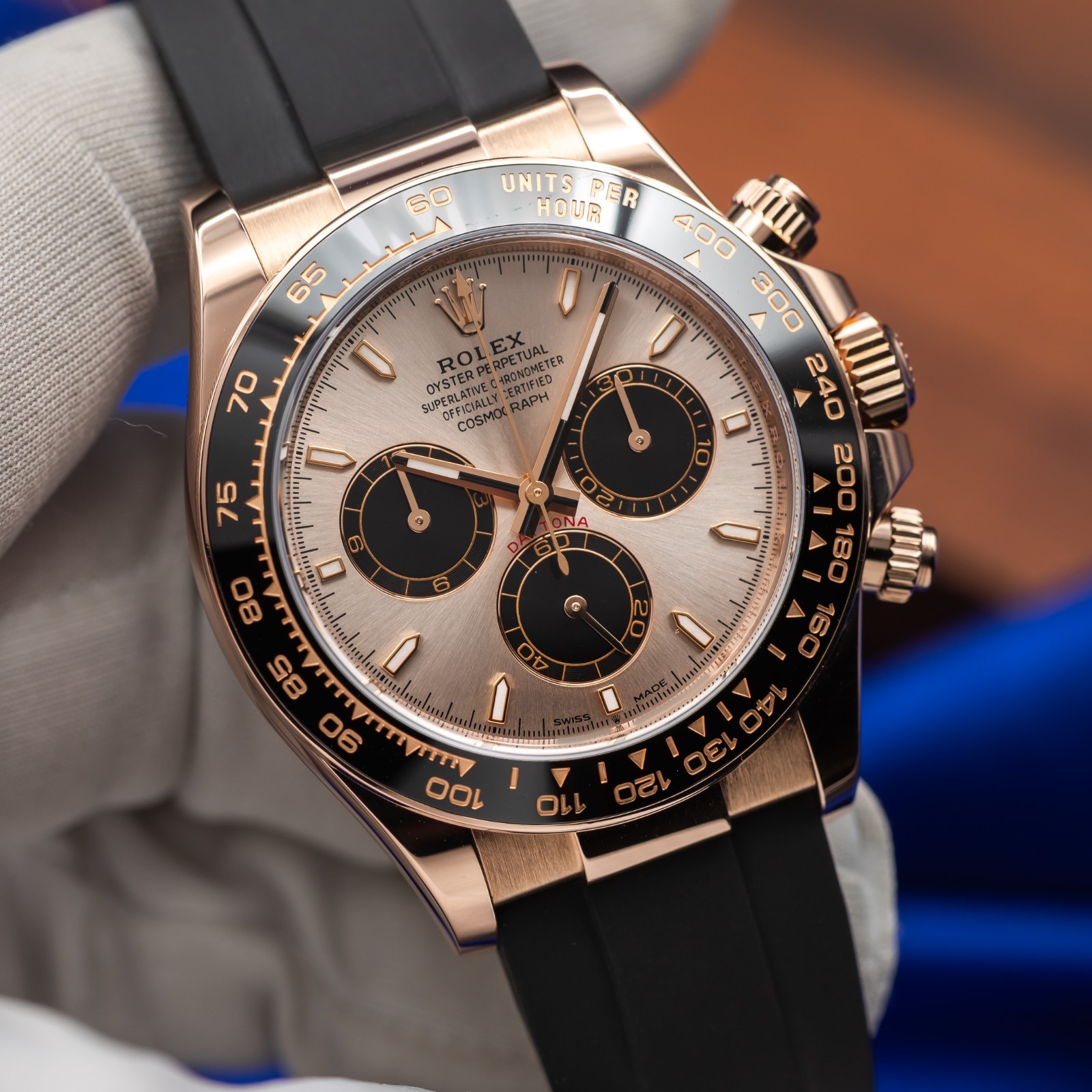 ROLEX Daytona Cosmograph Rose Gold Sundust Dial 126515LN
