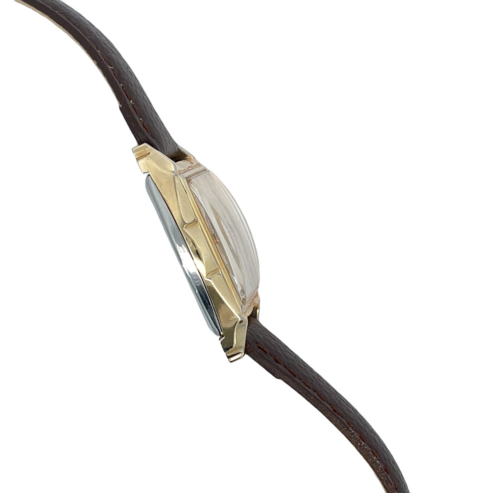 Benrus Watch Vintage 1950’s Yellow Gold Filled Tank Style Serviced Warranty