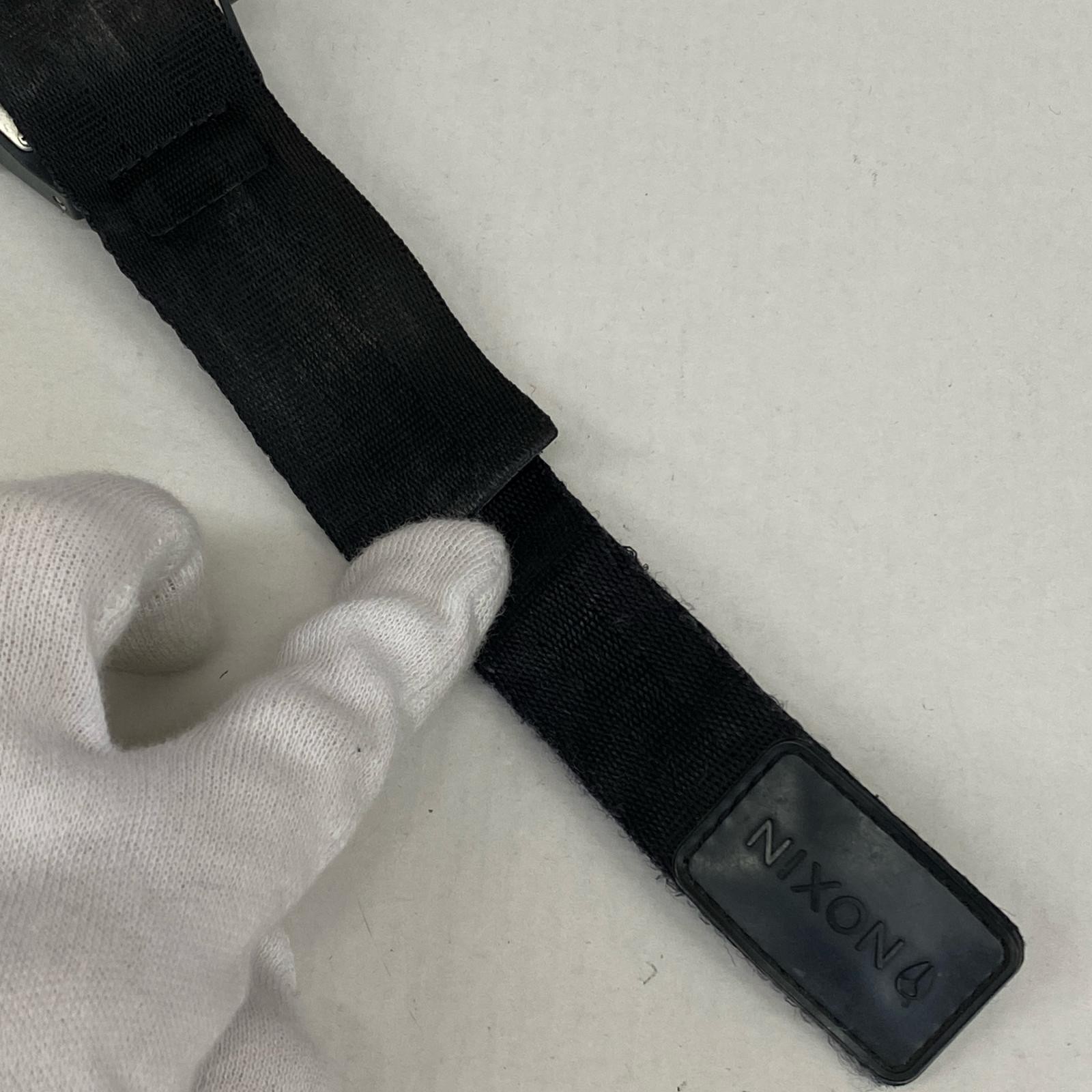 [A2R] Used NIXON Wristwatch Black Kakogawa [w9t]