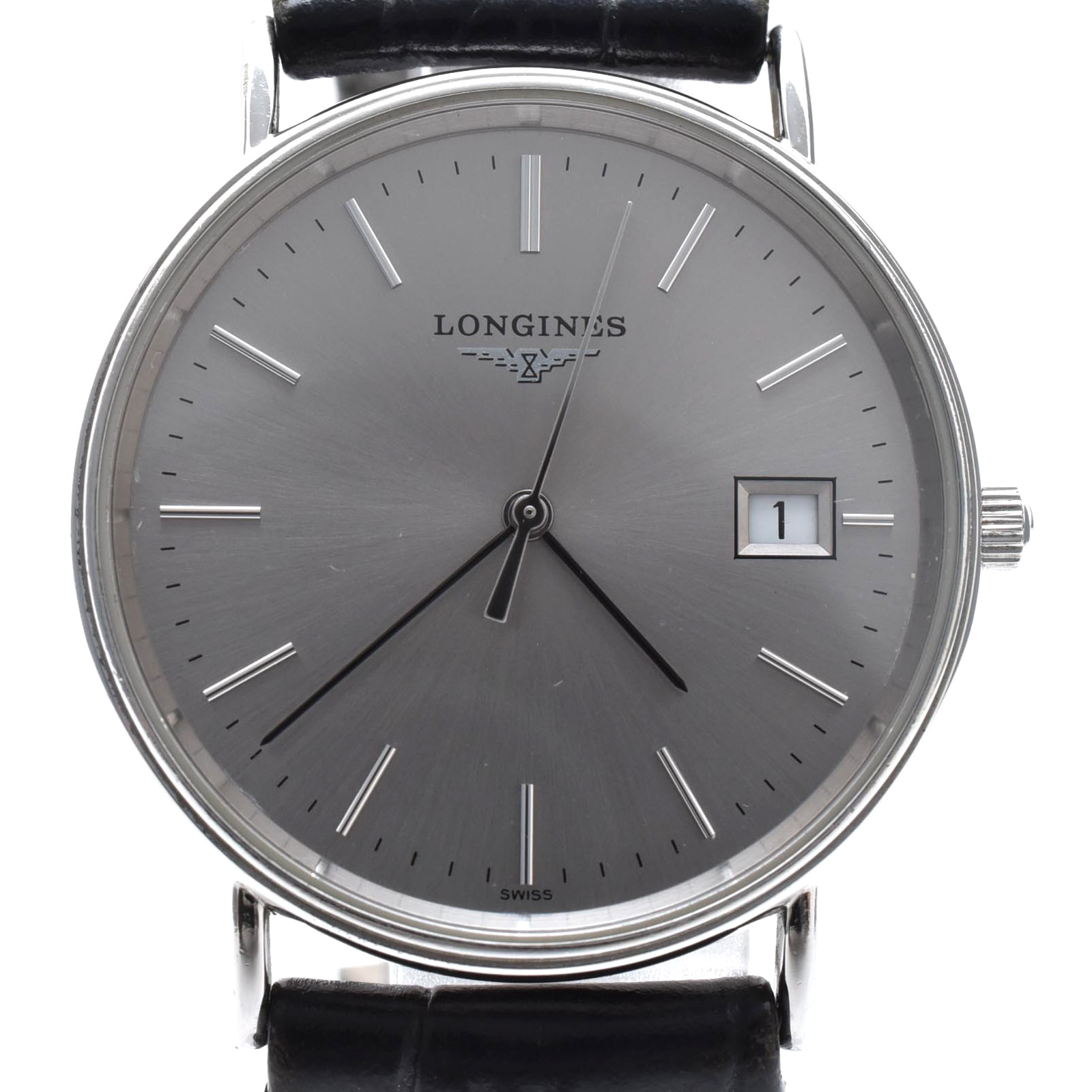 [Near MINT] LONGINES Grand Classic L4.720.4 Silver Dial Date Quartz Men’s Watch