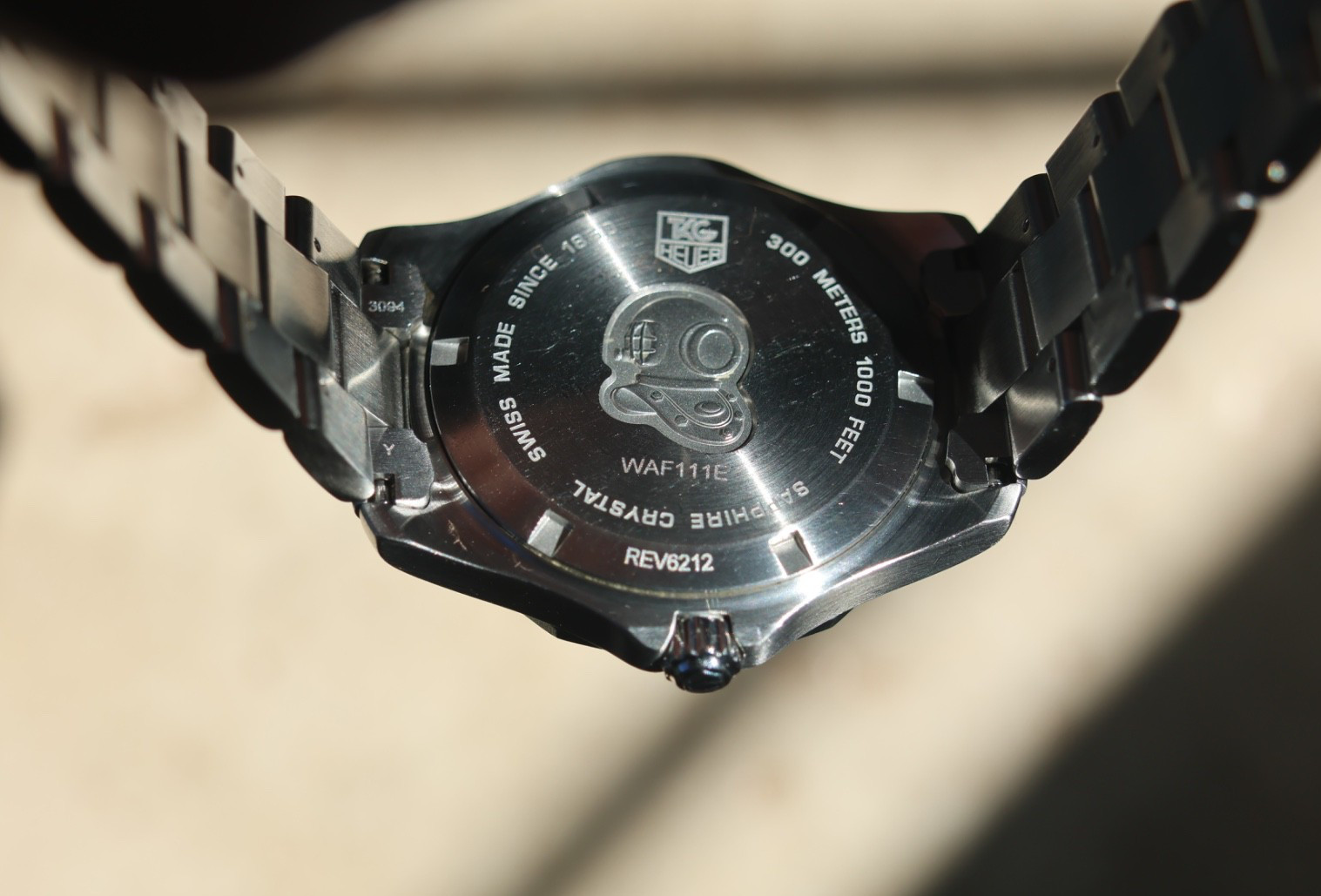TAG Heuer WAF111E.BA0801 Mens Aquaracer Series Quartz Watch Gray & Silver 300M