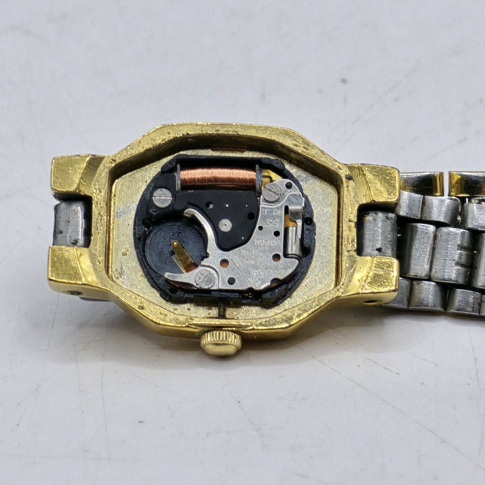 Vintage Pulsar Women Watch 16mm Two Tone Stainless Steel Bracelet Y150-5B70