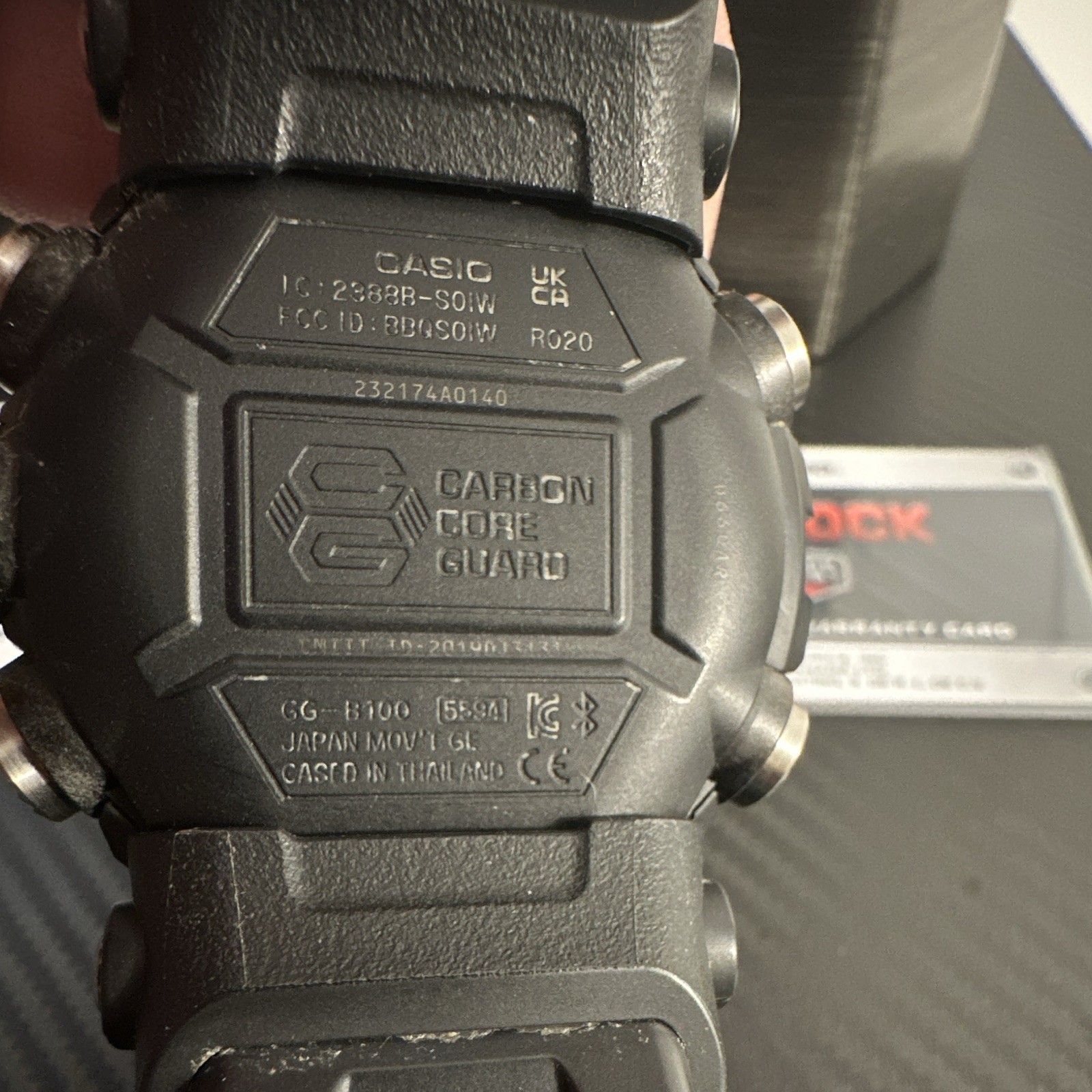 Casio G-Shock Mudmaster GG-B100-1A Black Bluetooth Mud Resist 200m Box