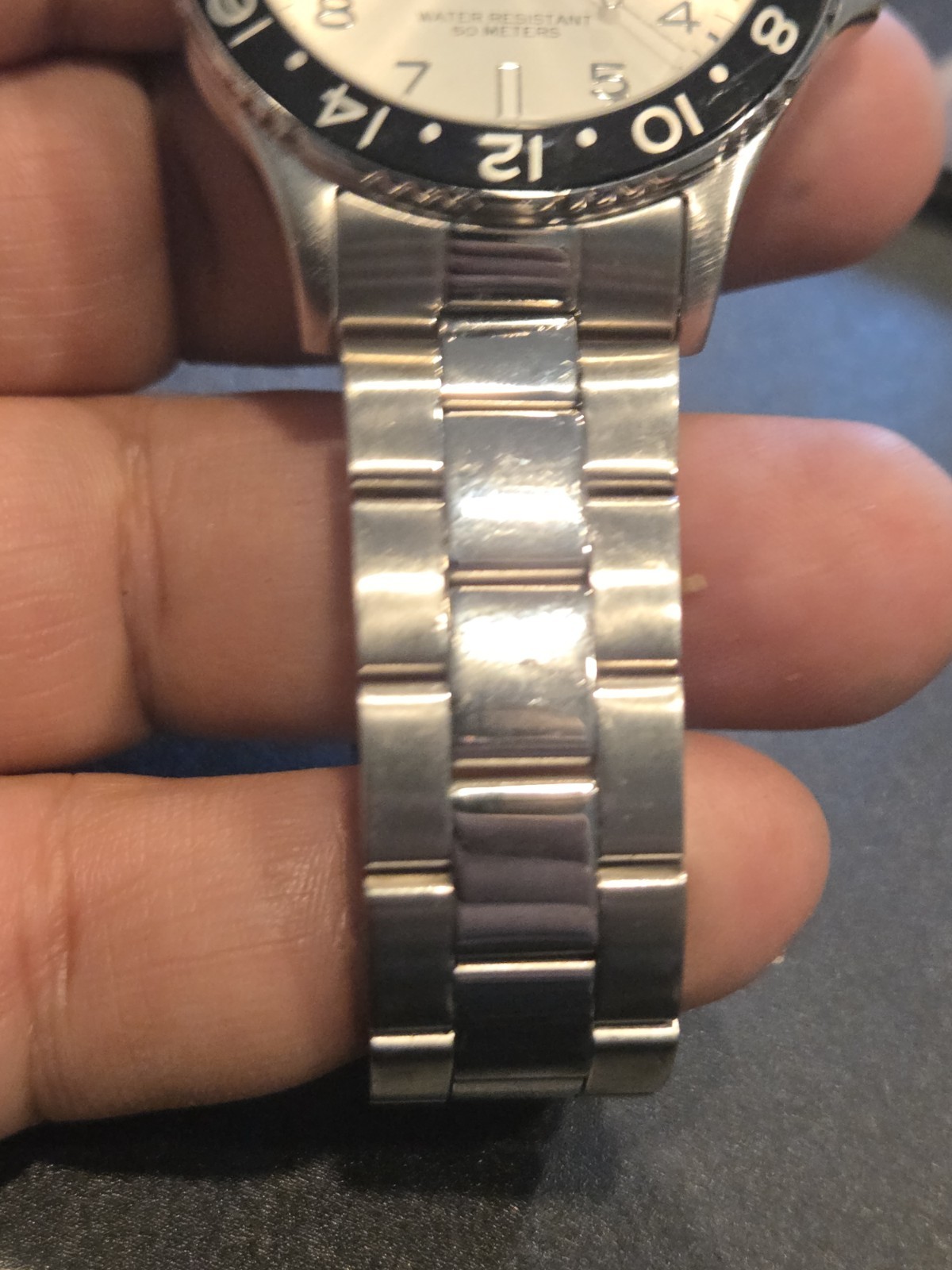 Timex Kaleidoscope Dive Watch Men 42mm Silver Dial Steel Date T2P027 EUC C122A