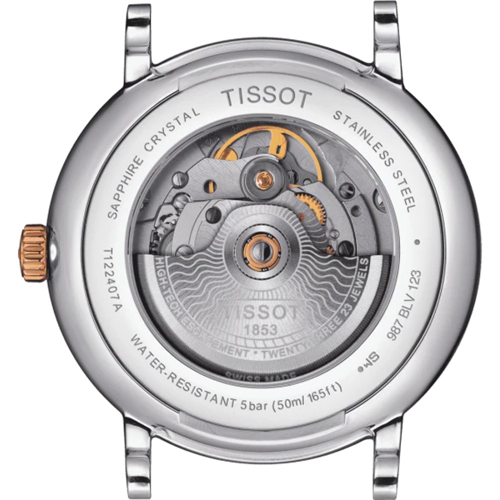 Tissot Multicolour Mens Analogue Watch Carson Premium Powermatic 80