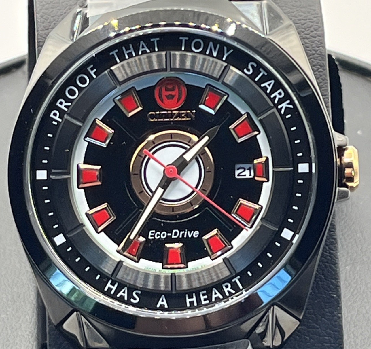 Citizen Marvel Tony Stark Men’s AW1017-58W 43mm Watch Eco Drive NWT $350