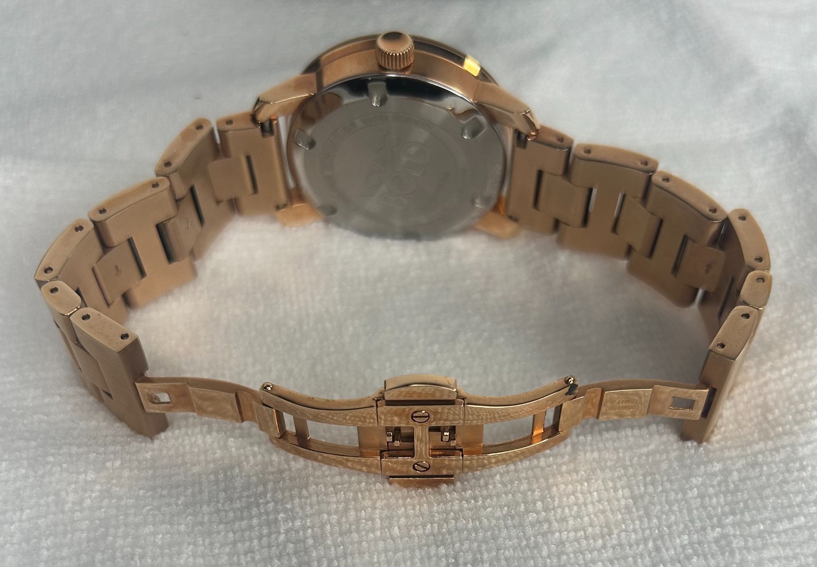 Movado Bold Rose Gold Ion-Plated Stainless Steel 36 mm Watch Box Set 3600342