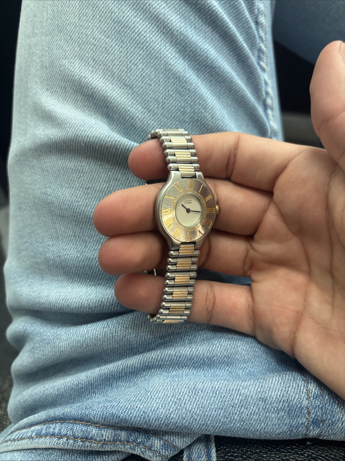 CARTIER WATCH MUST 21 28mm, Stainless Steel As Is