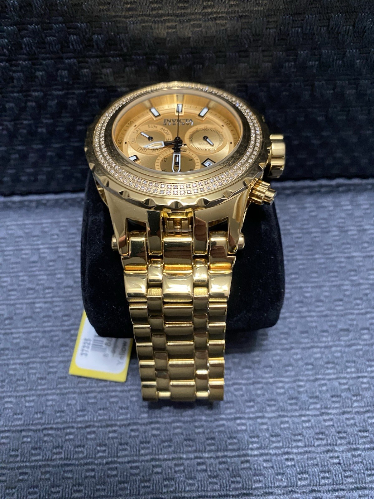 Invicta Reserve Subaqua Specialty.71 CTW Diamond Bezel Gold Watch, Model #37325