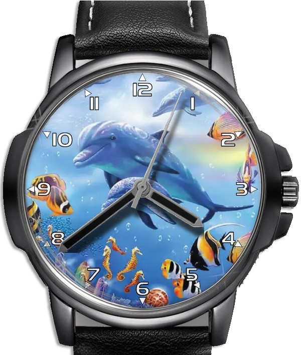 Dolphin Underwater World Unique Wrist Watch FAST UK
