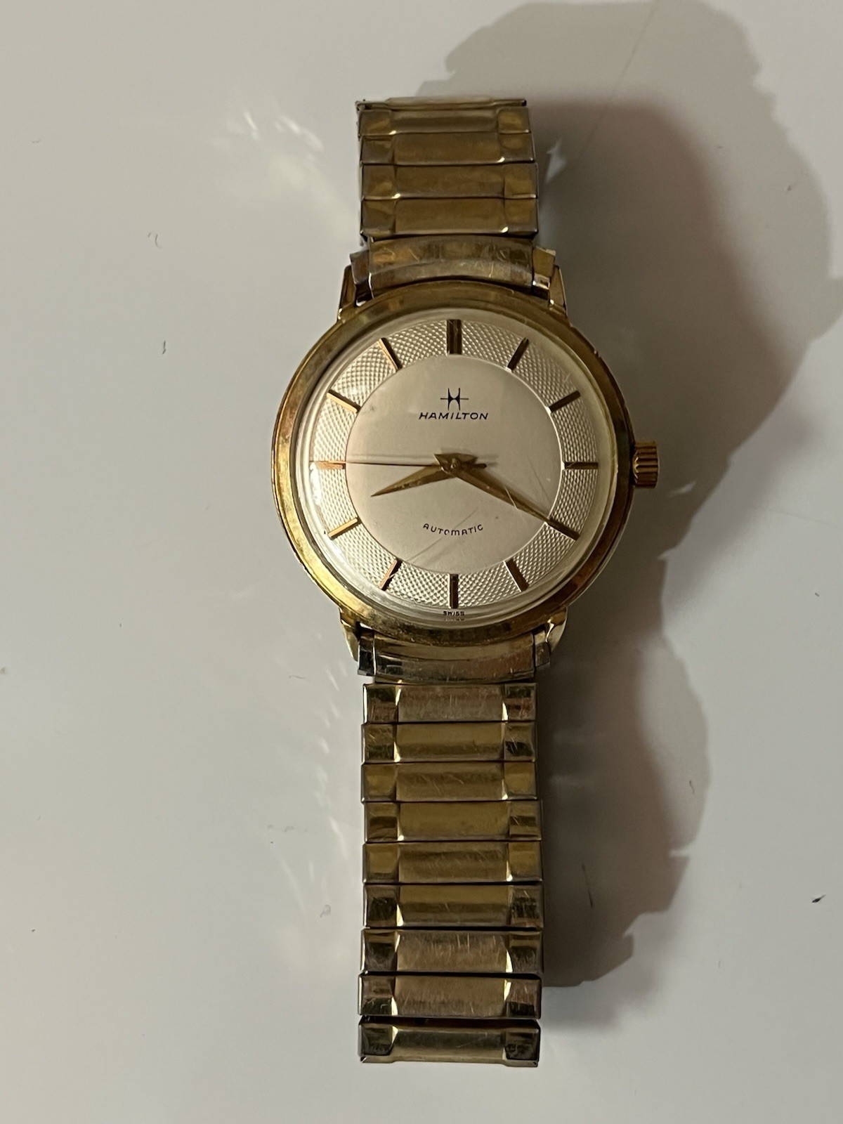 Vintage Hamilton Automatic Men’s Watch 10K Gold Filled Swiss – Speidel Band