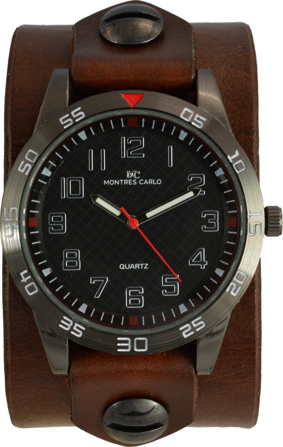 CuffWatches – Men’s Leather Cuff Watch