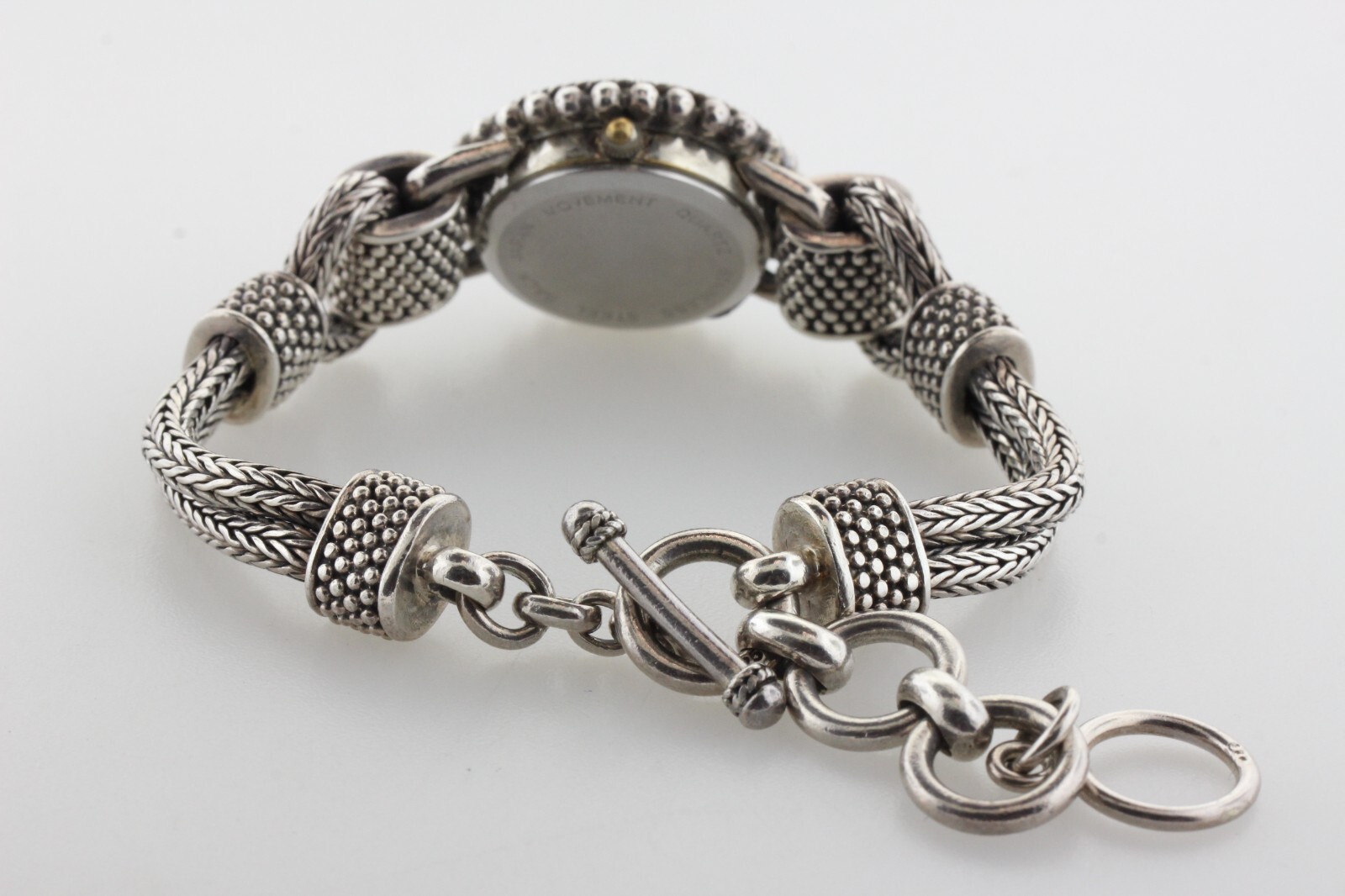 Suarti Bali BA Indonesia Sterling Silver 925 Braided Wheat Chain Watch 6.5″-8.5″