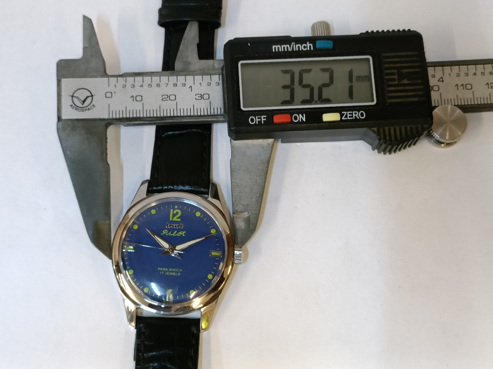 REFURBISHED HMT PILOT 17J WINDING BLUE DIAL 0231 INDIA MEN’S WORKING