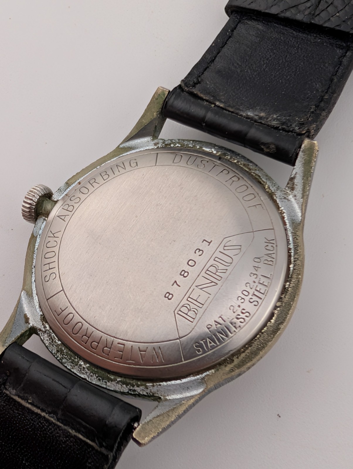 Vintage Benrus St. Christopher Protect Us Dial Men’s Watch 17 Jewels- Working
