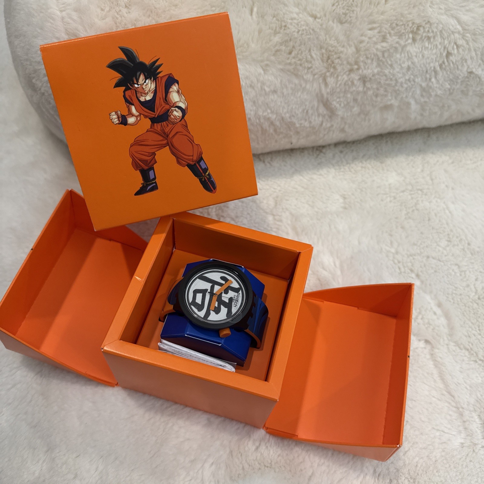 NEW & GENUINE Goku X Swatch Limited Edition Dragon Ball Z Wristwatch (SB01Z101)