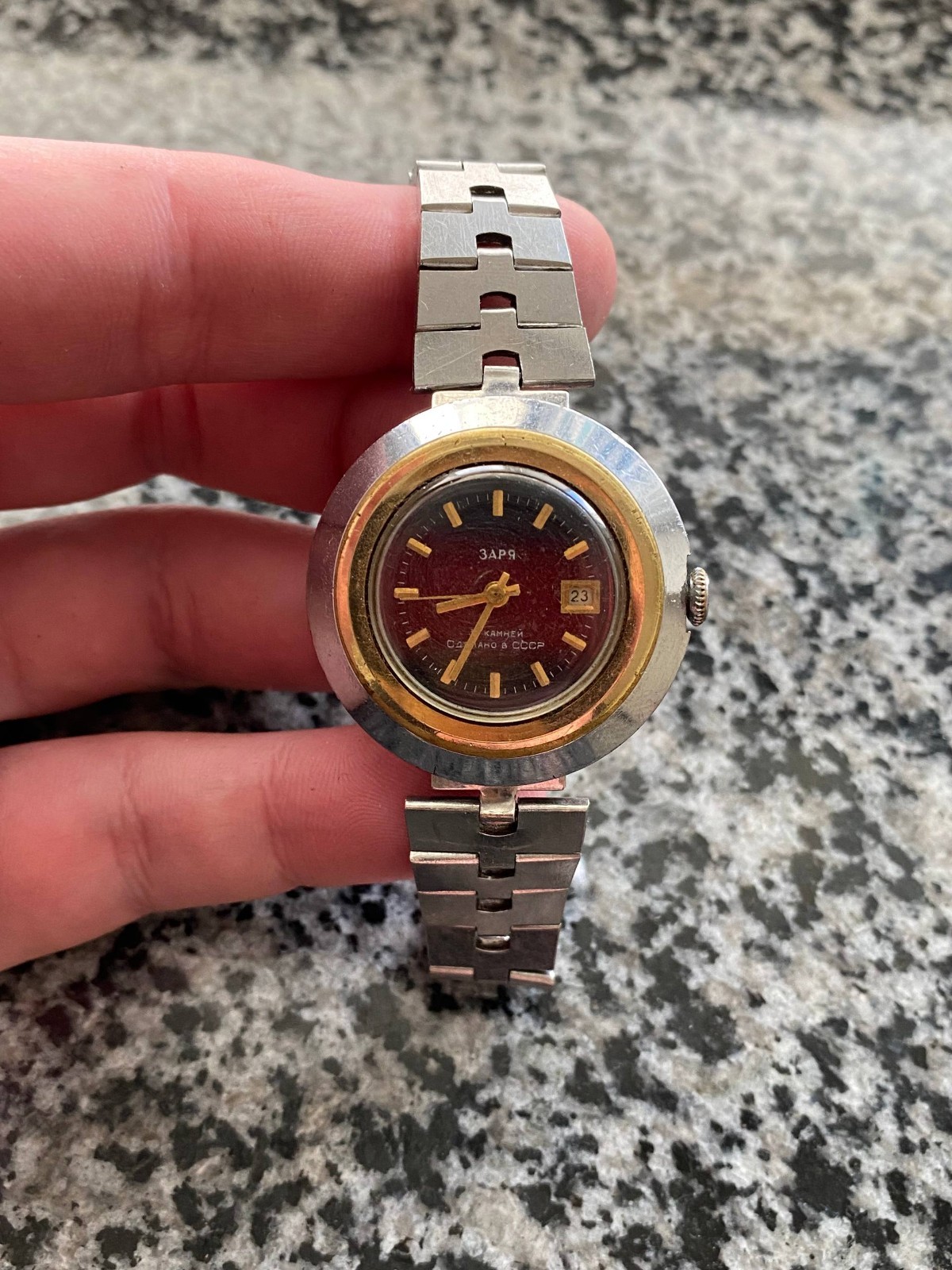 Vintage Zoria Watch Original watch Soviet mechanical Wristwach Rare